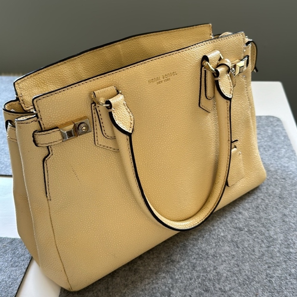 Henri Bendel butter Leather Tote Bag